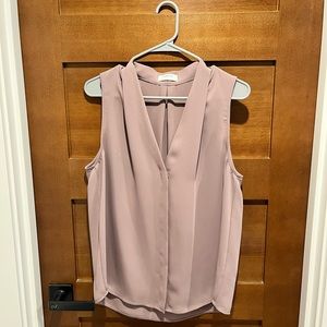 Babaton Sleeveless Power V-Neck Blouse